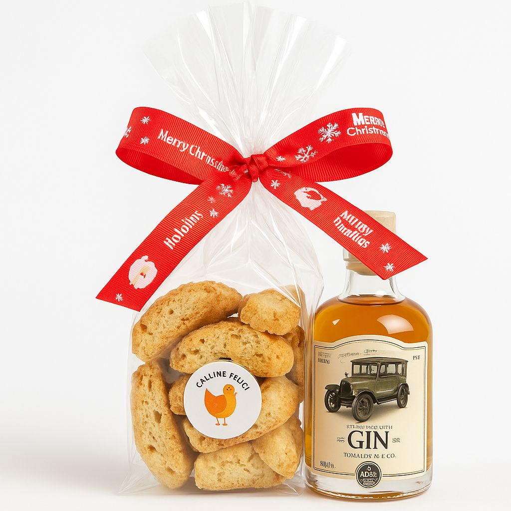 Gin e Cantucci artigianali alle mandorle